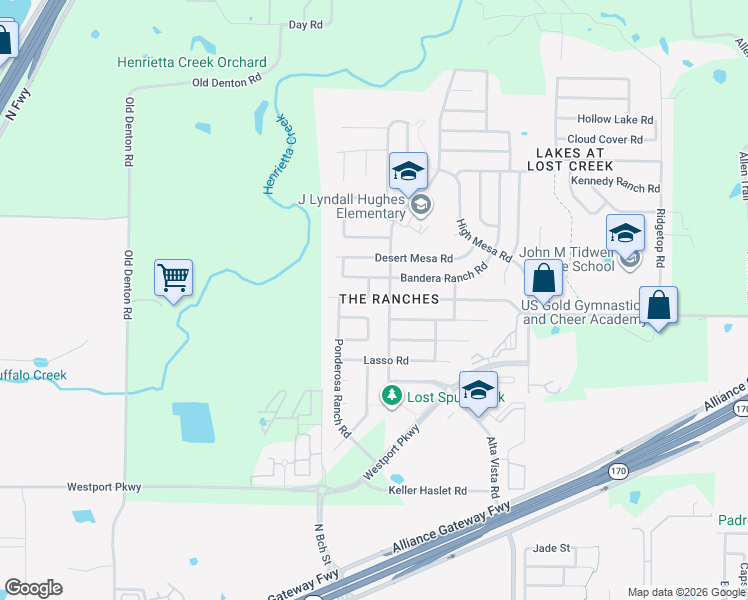 map of restaurants, bars, coffee shops, grocery stores, and more near 3432 Cheyenne Ranch Road in Roanoke