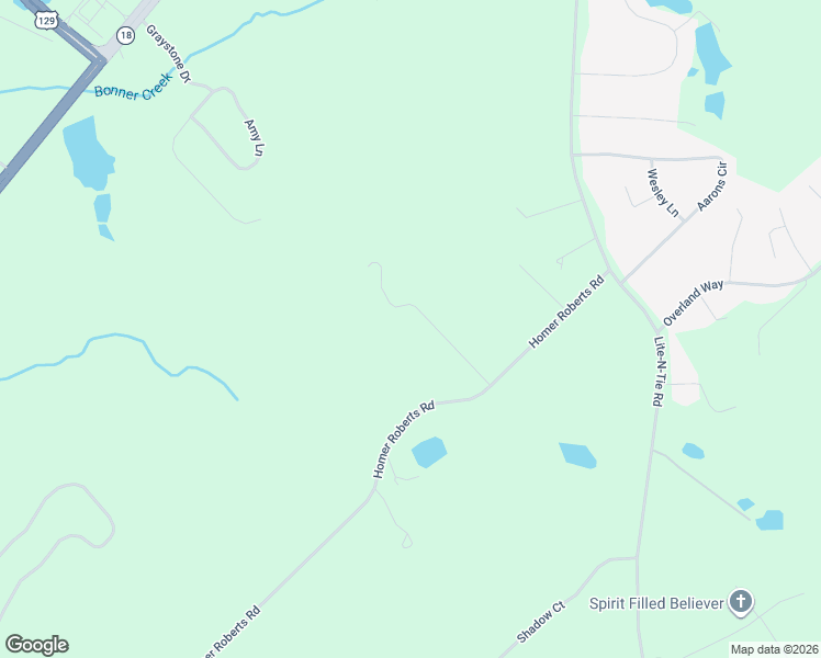 map of restaurants, bars, coffee shops, grocery stores, and more near 547 Homer Roberts Road in Gray