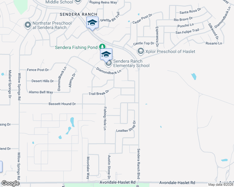 map of restaurants, bars, coffee shops, grocery stores, and more near 1208 Bridle Latch Drive in Haslet