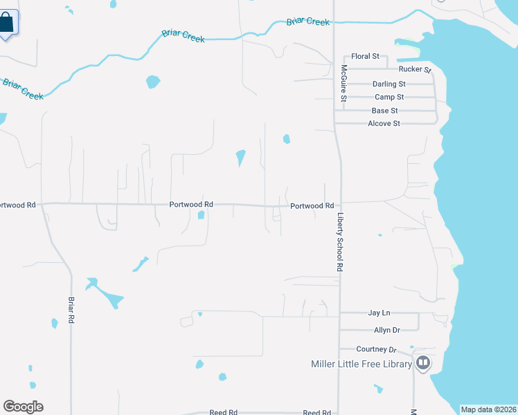 map of restaurants, bars, coffee shops, grocery stores, and more near 7515 Portwood Road in Azle
