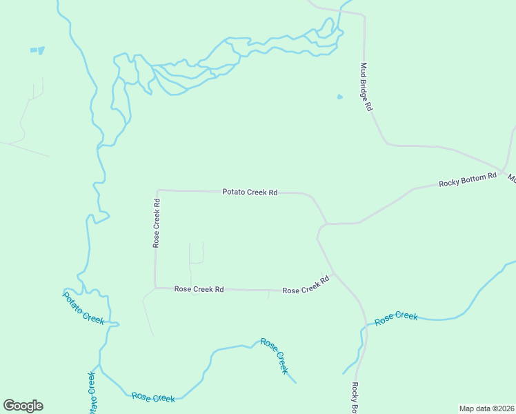 map of restaurants, bars, coffee shops, grocery stores, and more near 137 Potato Creek Road in The Rock