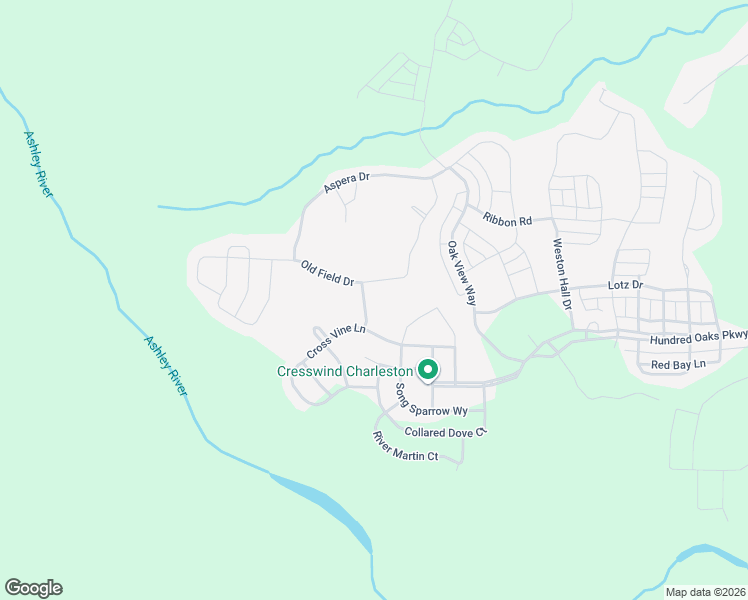 map of restaurants, bars, coffee shops, grocery stores, and more near 1075 Old Field Drive in Summerville