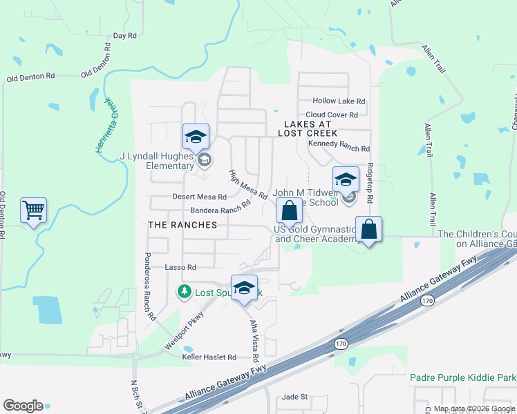 map of restaurants, bars, coffee shops, grocery stores, and more near 13728 High Mesa Road in Roanoke