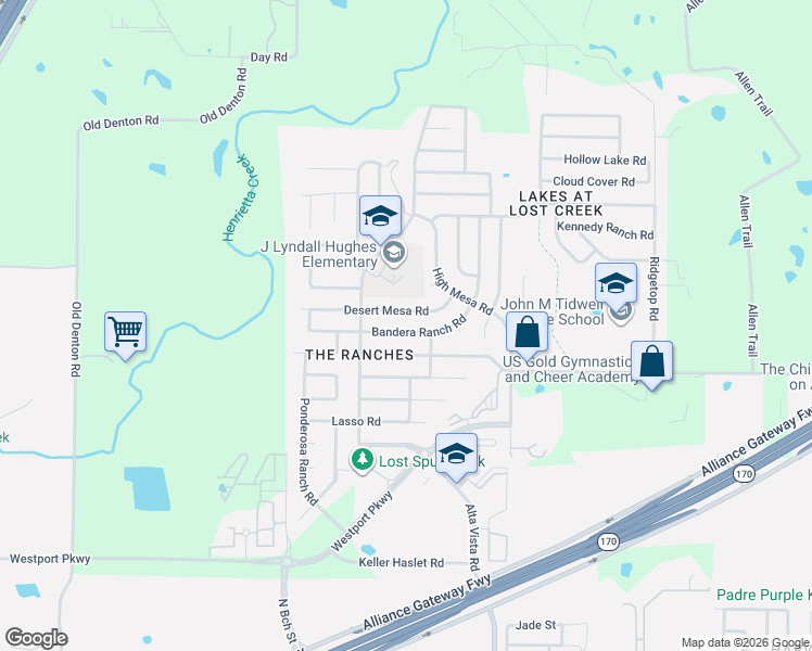 map of restaurants, bars, coffee shops, grocery stores, and more near 3613 Desert Mesa Road in Roanoke