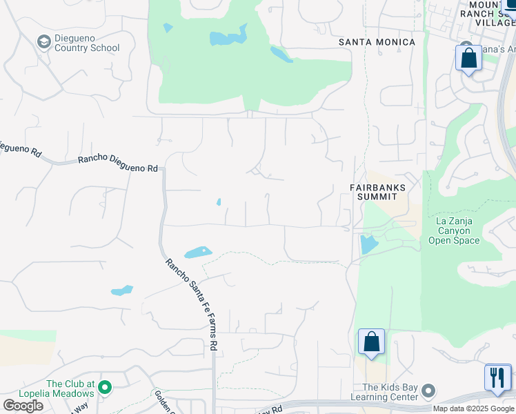 map of restaurants, bars, coffee shops, grocery stores, and more near 14778 El Rodeo Court in San Diego