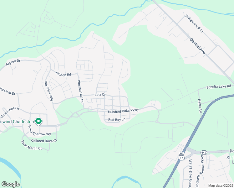 map of restaurants, bars, coffee shops, grocery stores, and more near 164 Lotz Drive in Summerville