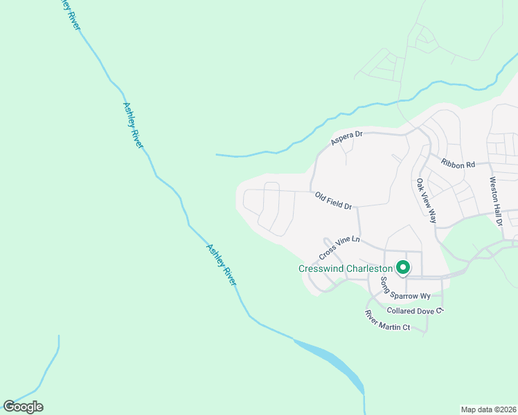 map of restaurants, bars, coffee shops, grocery stores, and more near 2077 Barn Swallow Road in Summerville