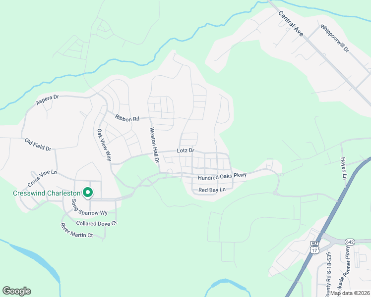 map of restaurants, bars, coffee shops, grocery stores, and more near 214 Lotz Drive in Summerville