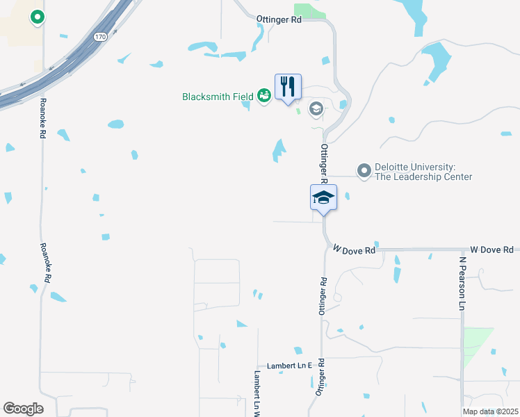 map of restaurants, bars, coffee shops, grocery stores, and more near 5925 Mahotea Boone Trail in Westlake