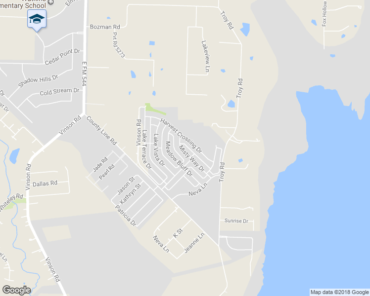 map of restaurants, bars, coffee shops, grocery stores, and more near 2902 Misty Way Drive in Wylie