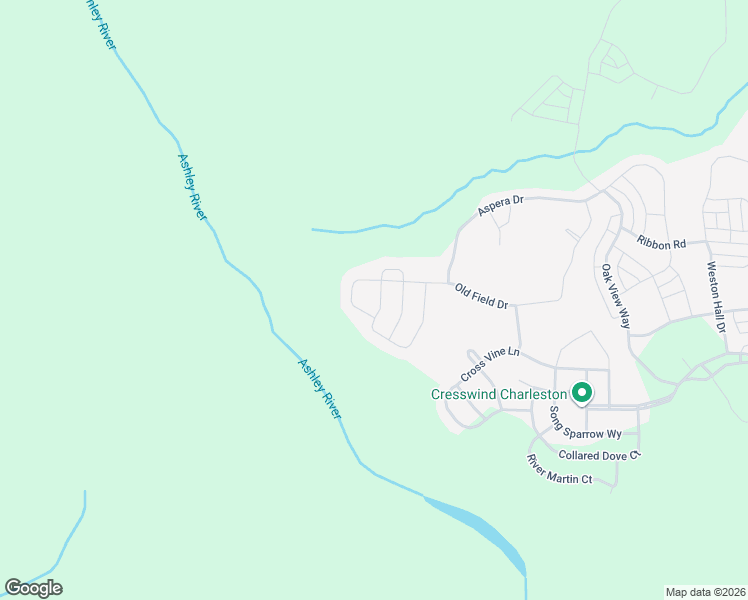 map of restaurants, bars, coffee shops, grocery stores, and more near 2077 Barn Swallow Road in Summerville
