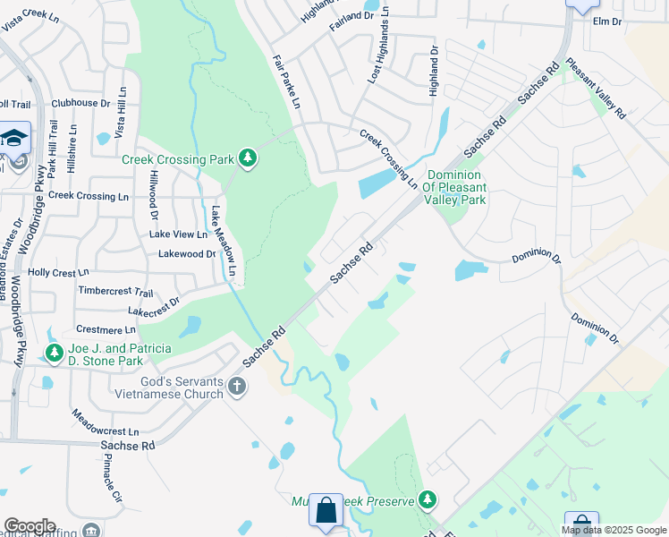 map of restaurants, bars, coffee shops, grocery stores, and more near 423 Hogue Lane in Wylie