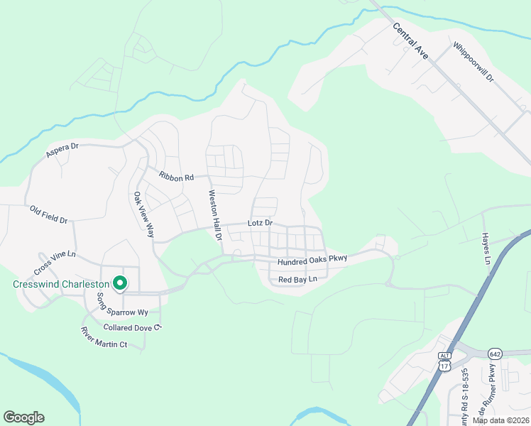 map of restaurants, bars, coffee shops, grocery stores, and more near 119 Musket Loop in Summerville