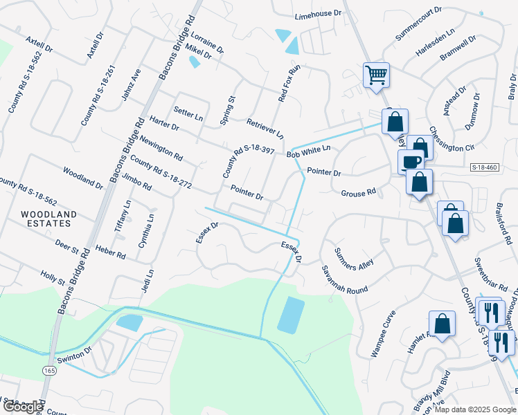 map of restaurants, bars, coffee shops, grocery stores, and more near 1 Bosquet Court in Summerville