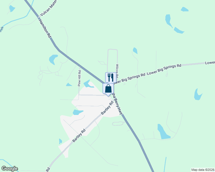 map of restaurants, bars, coffee shops, grocery stores, and more near 12 Wilcox Road in LaGrange