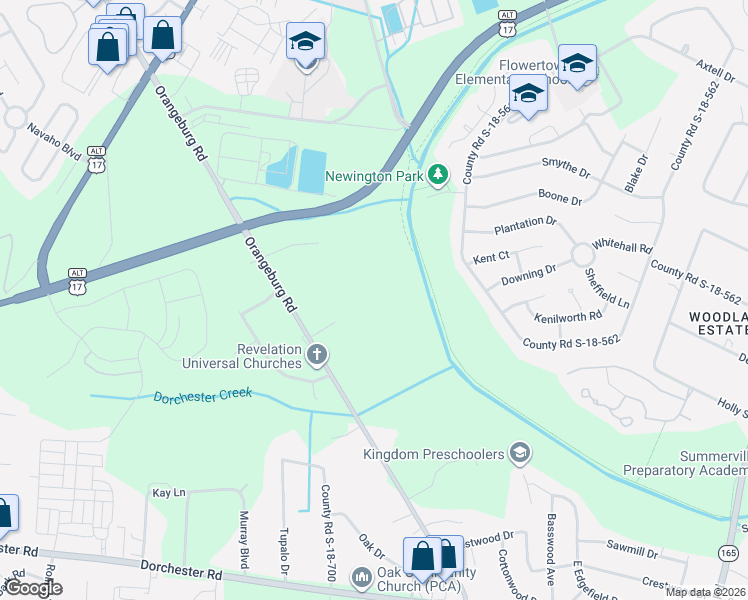 map of restaurants, bars, coffee shops, grocery stores, and more near 314 Orangeburg Road in Summerville