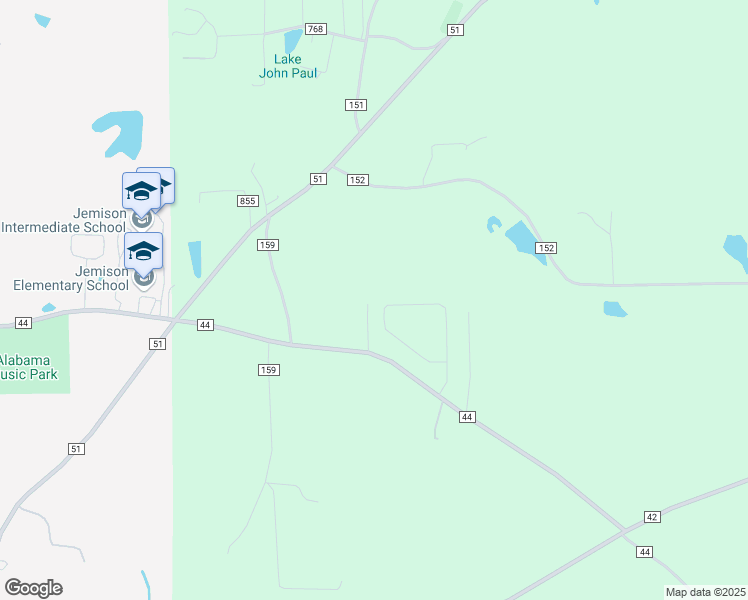 map of restaurants, bars, coffee shops, grocery stores, and more near in Jemison