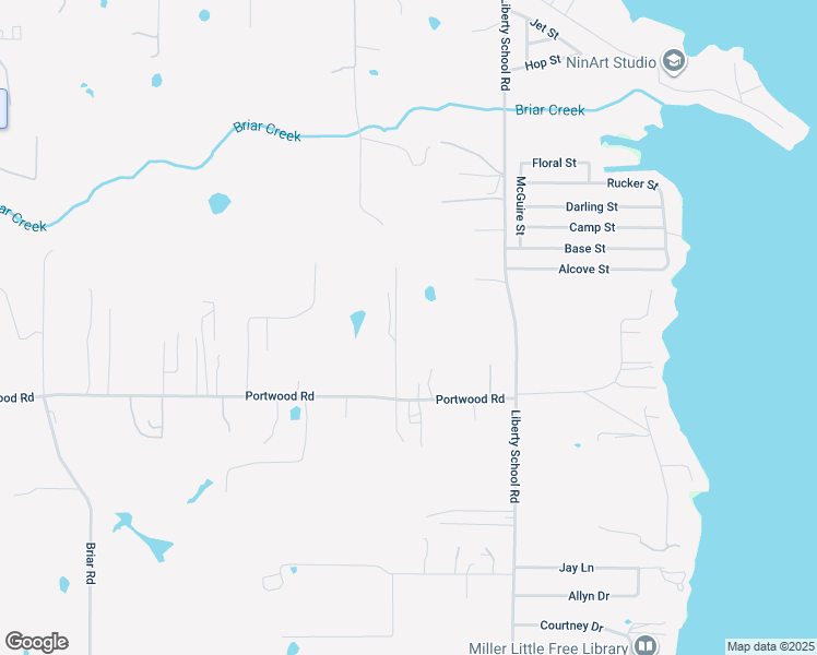 map of restaurants, bars, coffee shops, grocery stores, and more near 7440 Portwood Road in Azle
