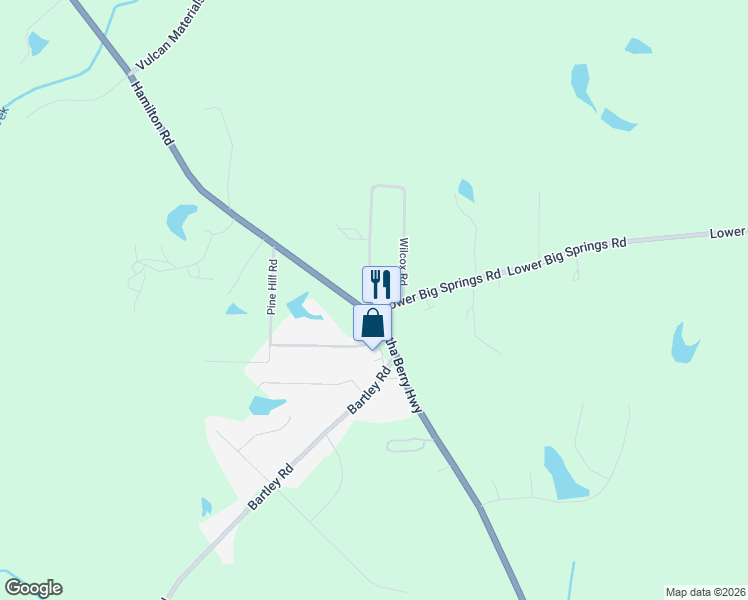 map of restaurants, bars, coffee shops, grocery stores, and more near 12 Wilcox Road in LaGrange