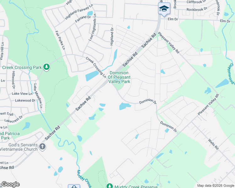 map of restaurants, bars, coffee shops, grocery stores, and more near 33 Autumn Sage Drive in Wylie