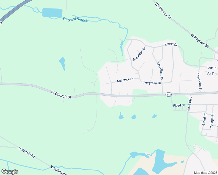 map of restaurants, bars, coffee shops, grocery stores, and more near 704 Harrison Street in Sandersville