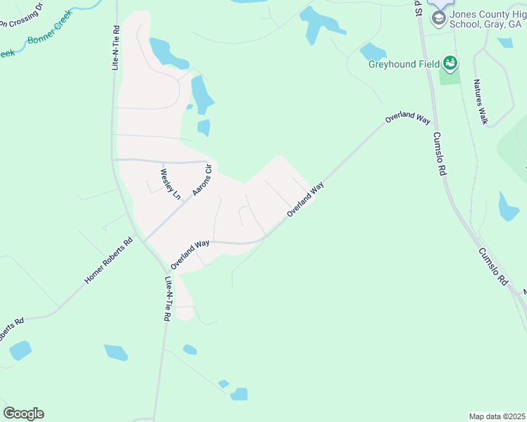 map of restaurants, bars, coffee shops, grocery stores, and more near 310 Larry Stephens Way in Gray