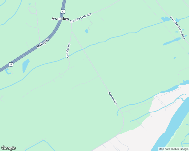 map of restaurants, bars, coffee shops, grocery stores, and more near 6022 Seewee Road in Awendaw