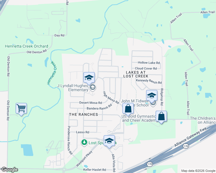 map of restaurants, bars, coffee shops, grocery stores, and more near 13828 Sonterra Ranch Road in Roanoke