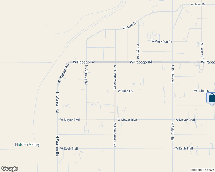 map of restaurants, bars, coffee shops, grocery stores, and more near 11260 North Thunderbird Road in Maricopa