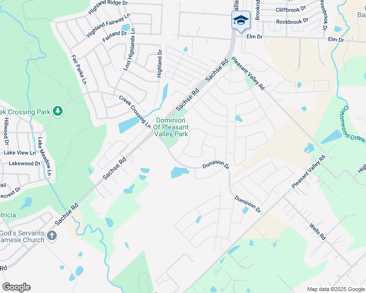 map of restaurants, bars, coffee shops, grocery stores, and more near 126 Autumn Sage Drive in Wylie
