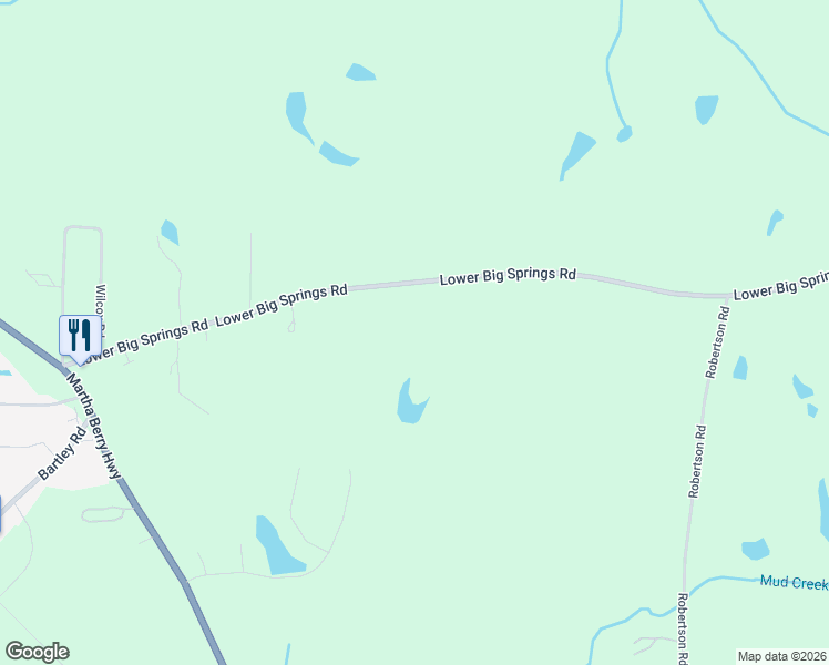 map of restaurants, bars, coffee shops, grocery stores, and more near 422 Lower Big Springs Road in LaGrange