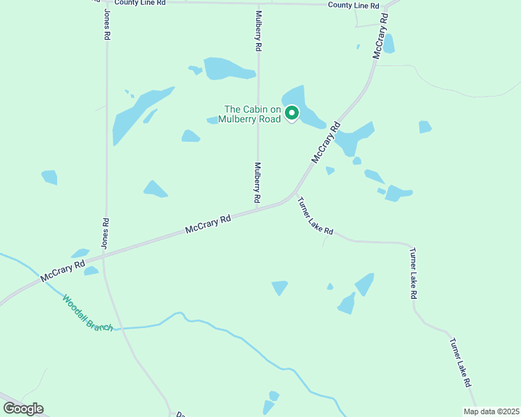 map of restaurants, bars, coffee shops, grocery stores, and more near Mulberry Road in Upson County