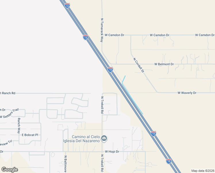 map of restaurants, bars, coffee shops, grocery stores, and more near 15950 West Ghost Ranch Road in Casa Grande