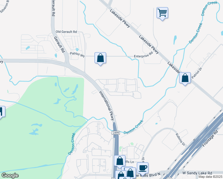 map of restaurants, bars, coffee shops, grocery stores, and more near 3900 Grapevine Mills Parkway in Grapevine