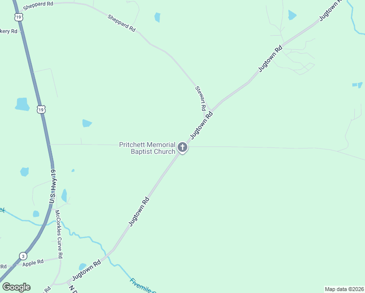 map of restaurants, bars, coffee shops, grocery stores, and more near 496 Jugtown Road in Meansville