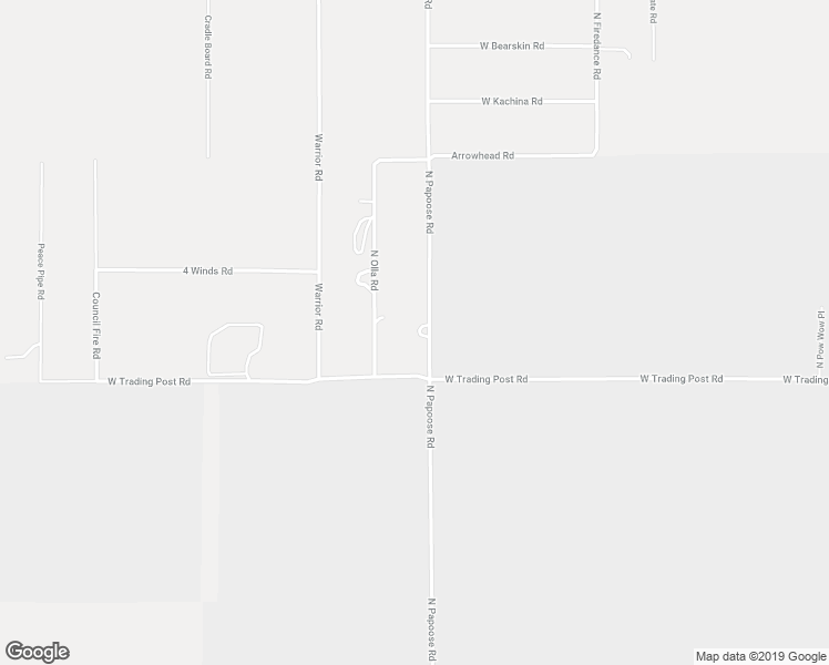 map of restaurants, bars, coffee shops, grocery stores, and more near 11500 North Papoose Road in Casa Grande