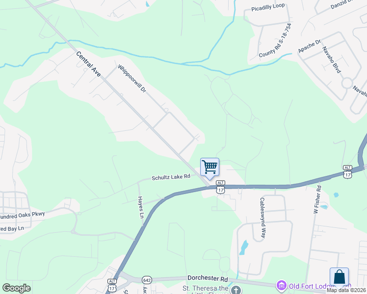 map of restaurants, bars, coffee shops, grocery stores, and more near 2175 Central Avenue in Summerville