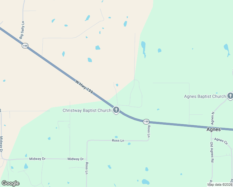 map of restaurants, bars, coffee shops, grocery stores, and more near 7724 West Highway 199 in Springtown