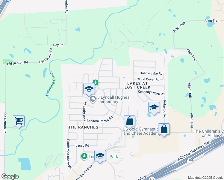 map of restaurants, bars, coffee shops, grocery stores, and more near 13868 Sonterra Ranch Road in Roanoke