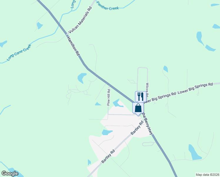 map of restaurants, bars, coffee shops, grocery stores, and more near 8 Pine Road in LaGrange
