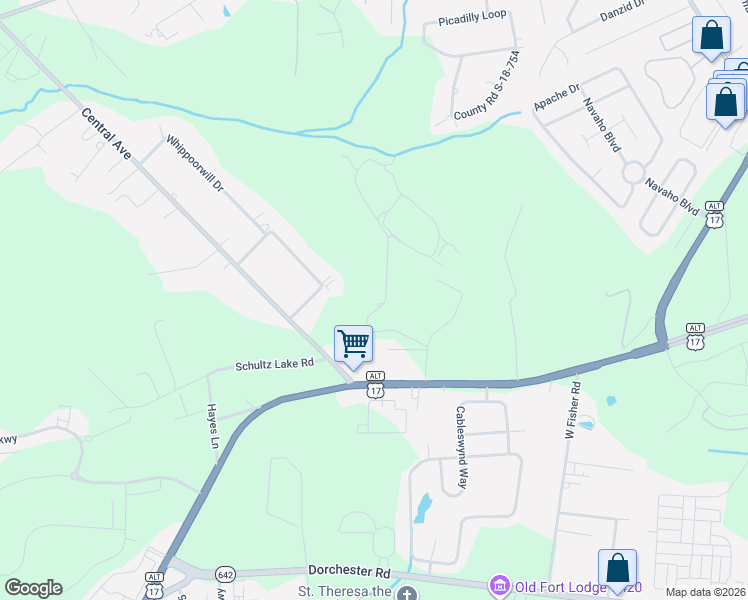 map of restaurants, bars, coffee shops, grocery stores, and more near 217 Starr Road in Summerville