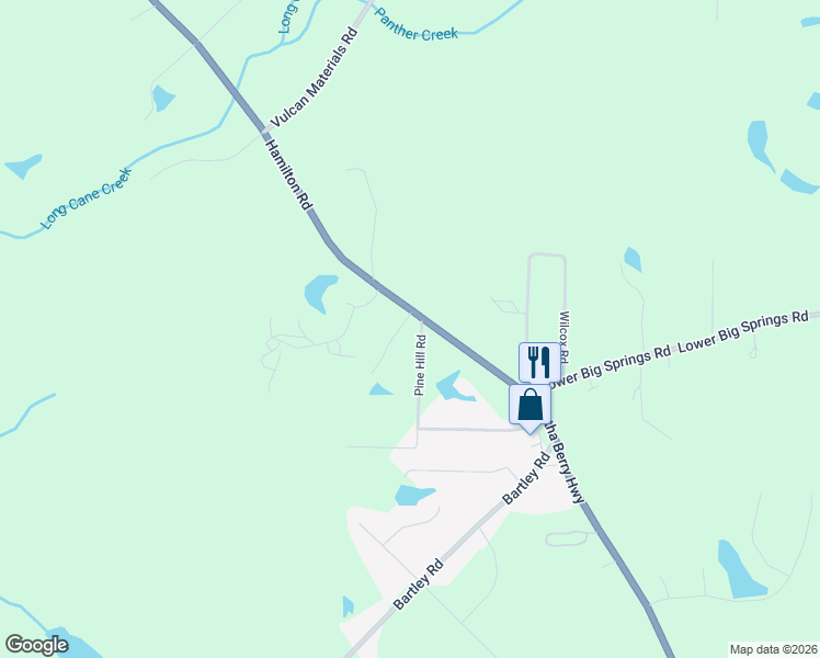 map of restaurants, bars, coffee shops, grocery stores, and more near 8 Pine Road in LaGrange