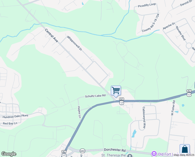 map of restaurants, bars, coffee shops, grocery stores, and more near 2175 Central Avenue in Summerville