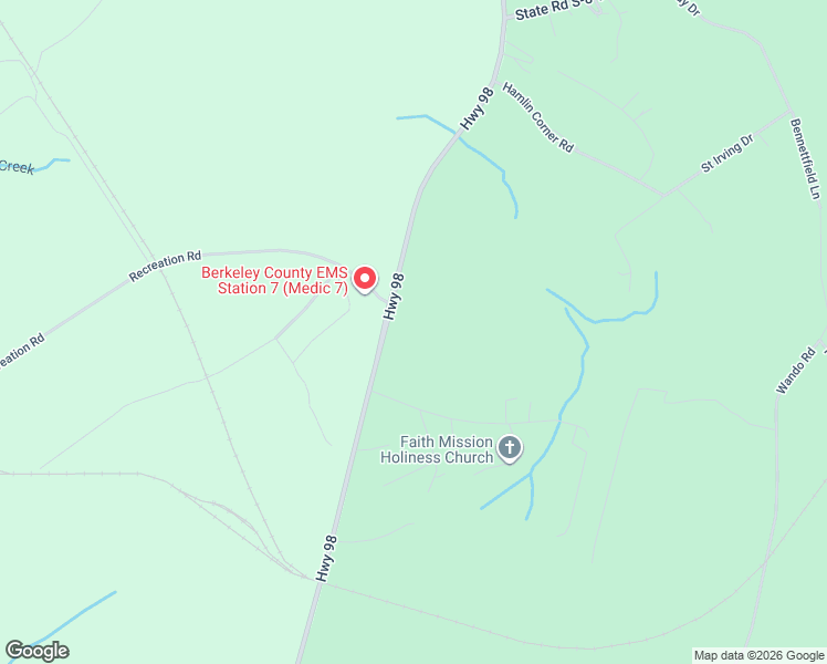 map of restaurants, bars, coffee shops, grocery stores, and more near 1860 Cainhoy Road in Huger