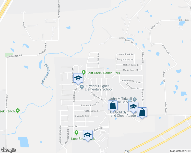 map of restaurants, bars, coffee shops, grocery stores, and more near 13868 Sonterra Ranch Road in Roanoke