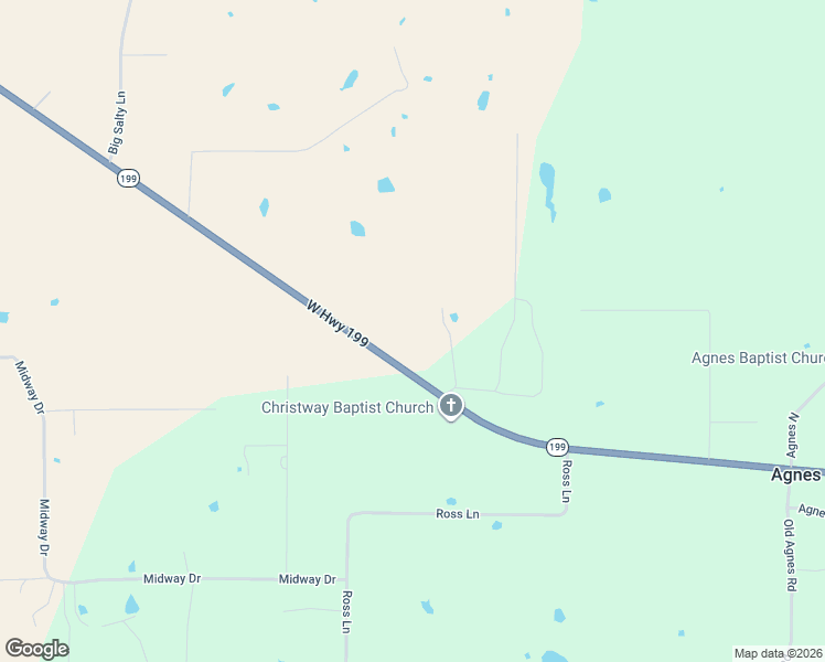 map of restaurants, bars, coffee shops, grocery stores, and more near 7724 West Highway 199 in Springtown