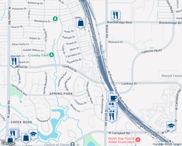 map of restaurants, bars, coffee shops, grocery stores, and more near in 