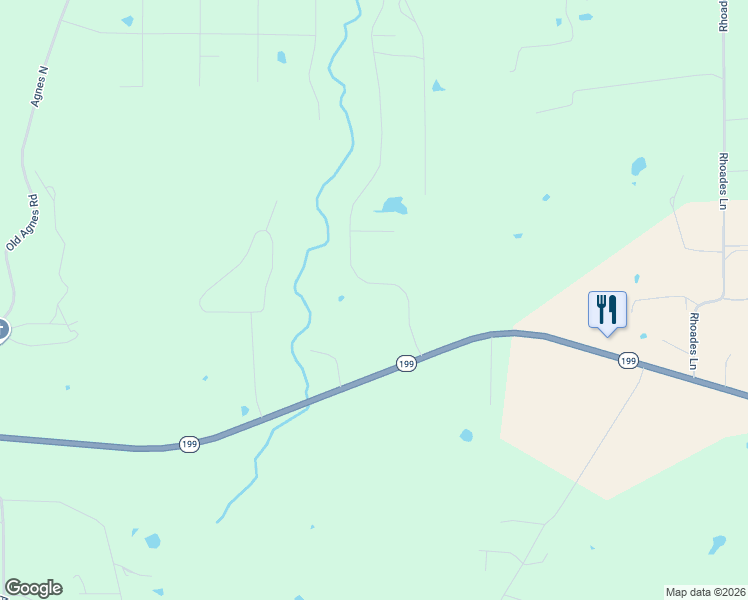 map of restaurants, bars, coffee shops, grocery stores, and more near 5950 West Highway 199 in Springtown