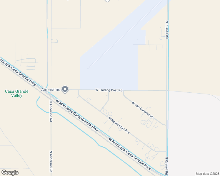 map of restaurants, bars, coffee shops, grocery stores, and more near 11448 North Santa Rosa Avenue in Maricopa