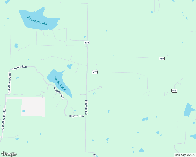 map of restaurants, bars, coffee shops, grocery stores, and more near 17780 County Road 949 in Rockwall